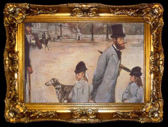 framed  Edgar Degas Place de la Concorde, ta009-2
